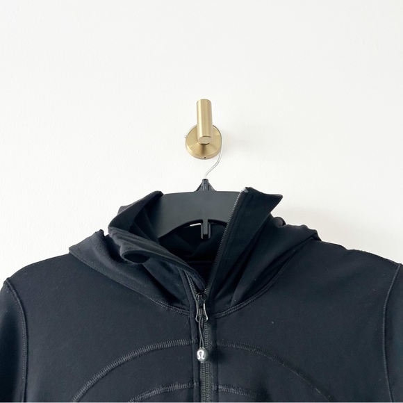 Lululemon Black Full Zip Hooded Fitted Jacket Size 8 - Picture 4 of 8